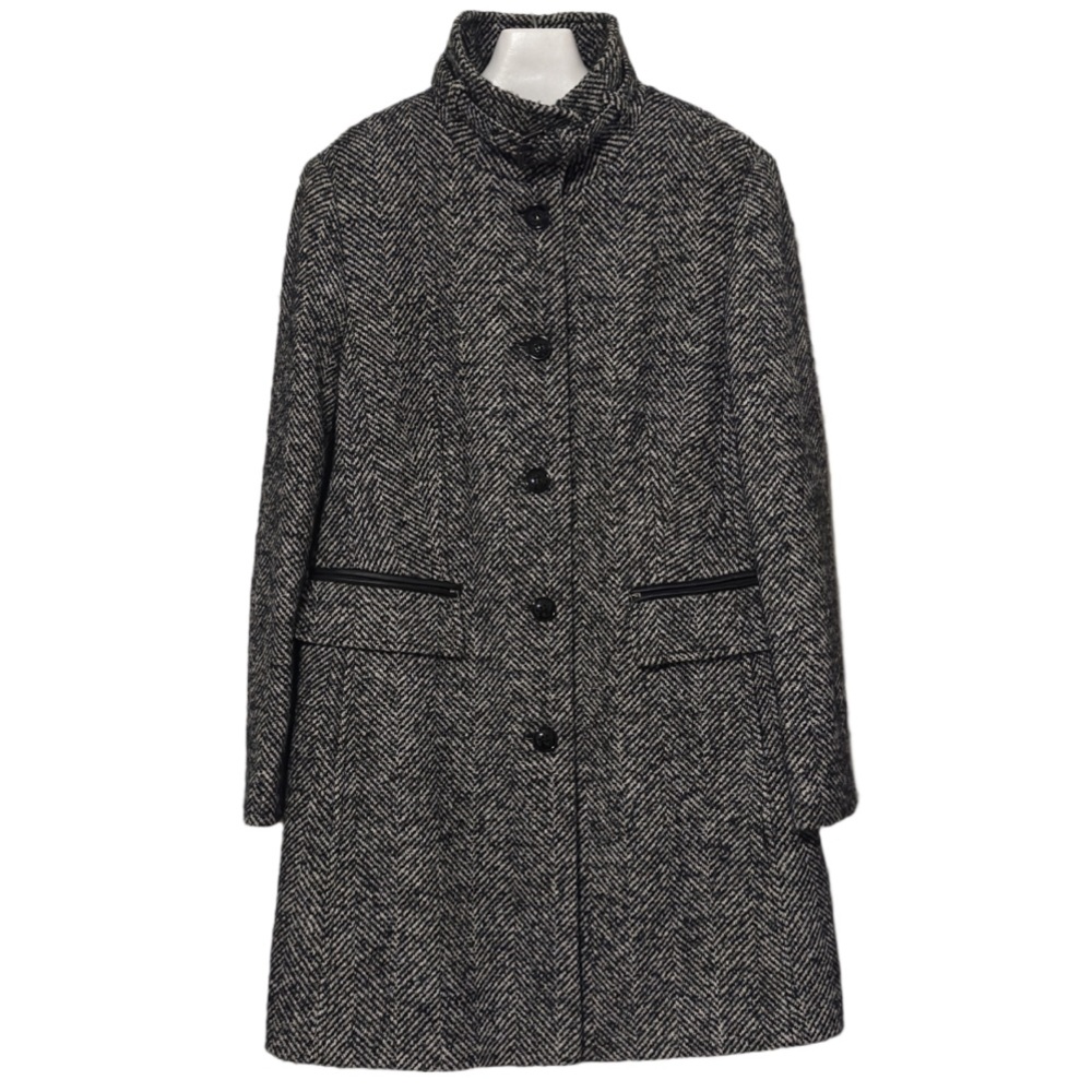 BASLER | Wool Mohair Alpaca Button Down Herringbone Jacket Coat